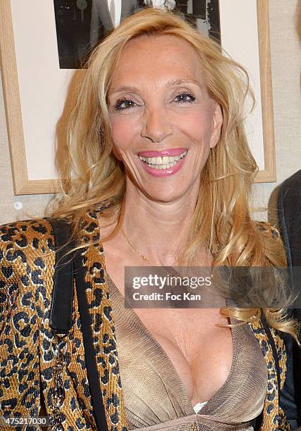 Sylvie Elias Marshall attends the 55 portraits of Massimo Gargia Photo Exhibition at Galerie 55 Belchasse on May 29, 2015 in Paris, France.
