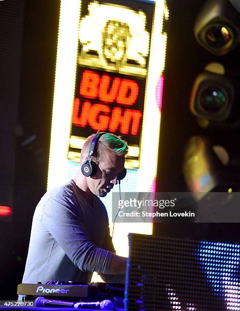 Diplo performs during Whatever, USA on May 29, 2015 in Catalina Island, California. Bud Light invited 1,000 consumers to Whatever, USA for a weekend...