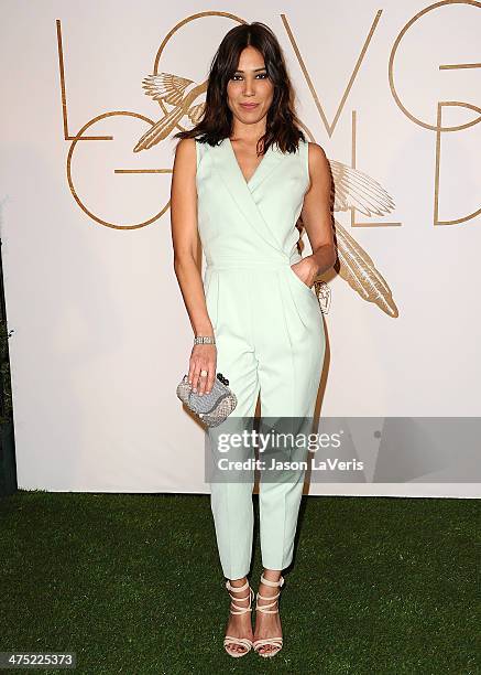 Actress Michaela Conlin attends the LoveGold event at Chateau Marmont on February 26, 2014 in Los Angeles, California.