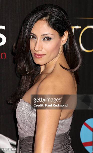 Actress Tehmina Sunny attends the 7th Annual Toscars Awards Show at the Egyptian Theatre on February 26, 2014 in Hollywood, California.