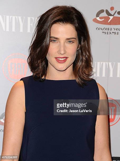 Actress Cobie Smulders attends the Vanity Fair Campaign Young Hollywood party at No Vacancy on February 25, 2014 in Los Angeles, California.