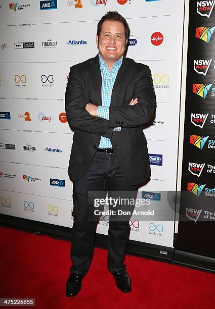 Chas Bono arrives at the 2014 Sydney Gay & Lesbian Mardi Gras VIP Party on February 27, 2014 in Sydney, Australia.