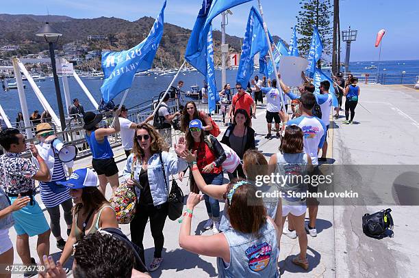 More than 1,000 consumers arrive on Catalina Island for Bud Light's Whatever, USA on May 29, 2015 in Catalina Island, California. Bud Light's...