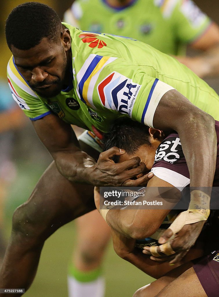 NRL Rd 12 - Raiders v Broncos