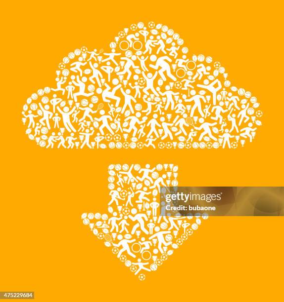download fitness sports and exercise pattern vector background - yoga background stock illustrations