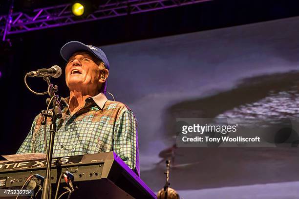 Mike Love of the Beach Boys performs at Barclaycard Arena on May 29, 2015 in Birmingham, England.