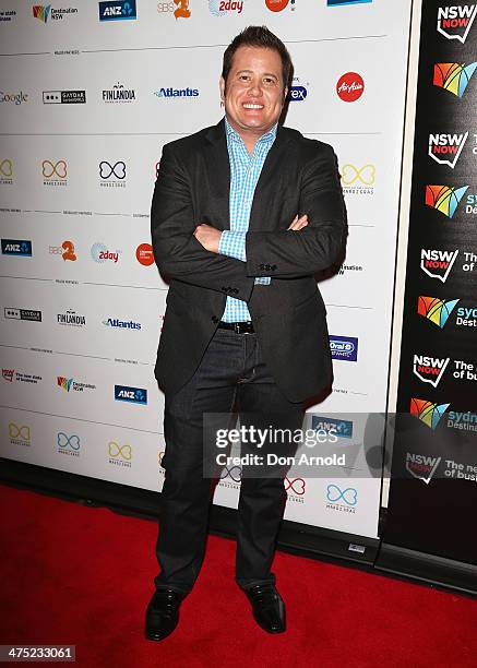 Chas Bono arrives at the 2014 Sydney Gay & Lesbian Mardi Gras VIP Party on February 27, 2014 in Sydney, Australia.