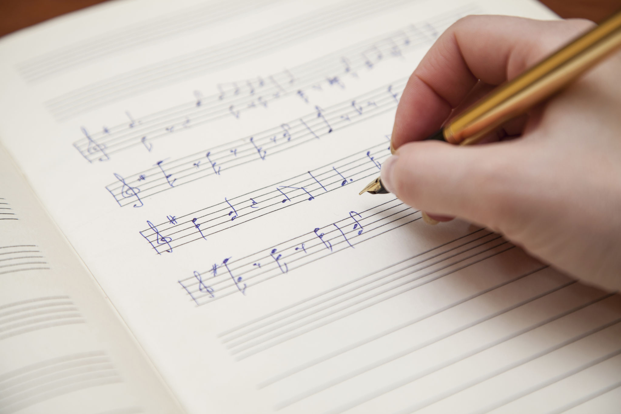 the songwriter is writing a song and wanted to published the music the songwriter is writing a song and wanted to published the music