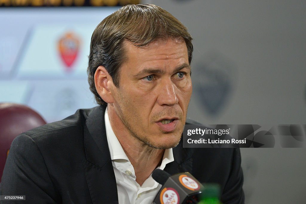 AS Roma Training And Press Conference
