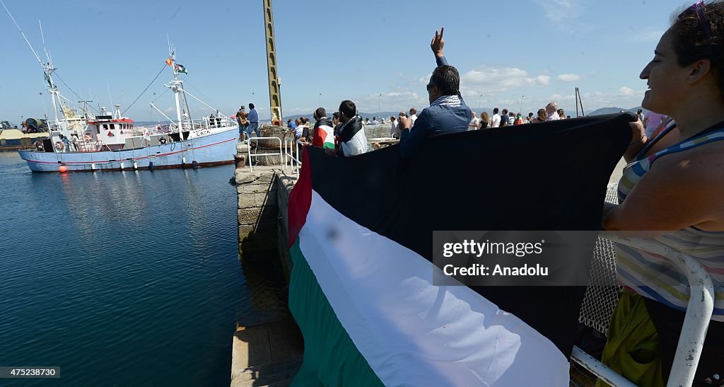 Swedish fishing boat carrying humanitarian aid to Gaza arrives to Galicia