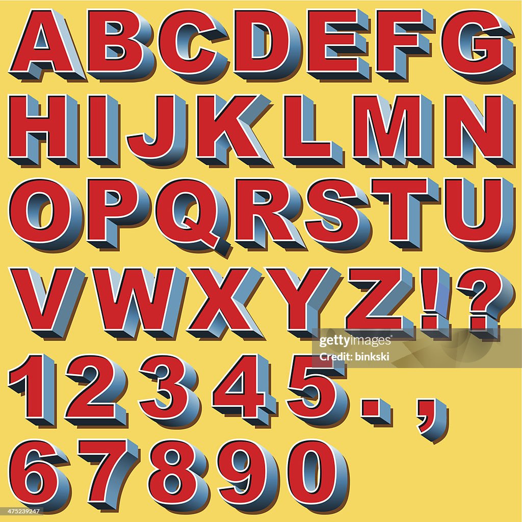 3d Block Letters High-Res Vector Graphic - Getty Images
