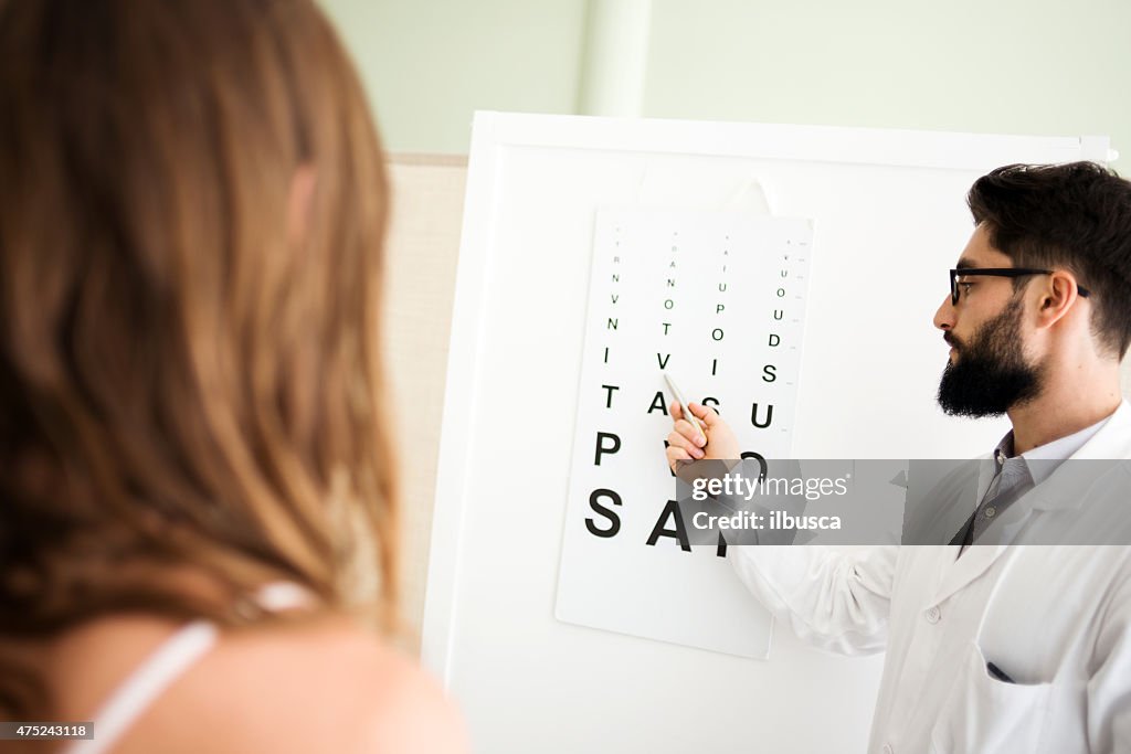 Eye Arzt mit patient 