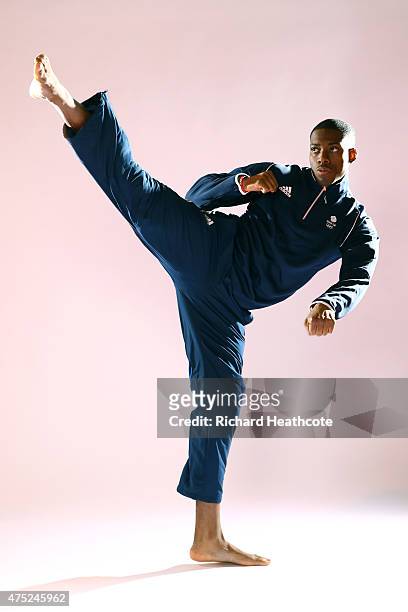 Lutalo Muhammad of Team GB during the Team GB kitting out ahead of Baku 2015 European Games at the NEC on May 30, 2015 in Birmingham, England.