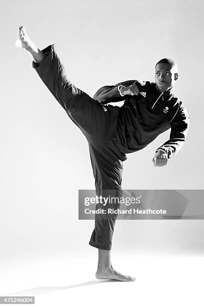 Lutalo Muhammad of Team GB during the Team GB kitting out ahead of Baku 2015 European Games at the NEC on May 30, 2015 in Birmingham, England.