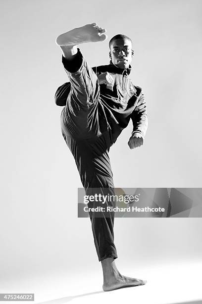 Lutalo Muhammad of Team GB during the Team GB kitting out ahead of Baku 2015 European Games at the NEC on May 30, 2015 in Birmingham, England.