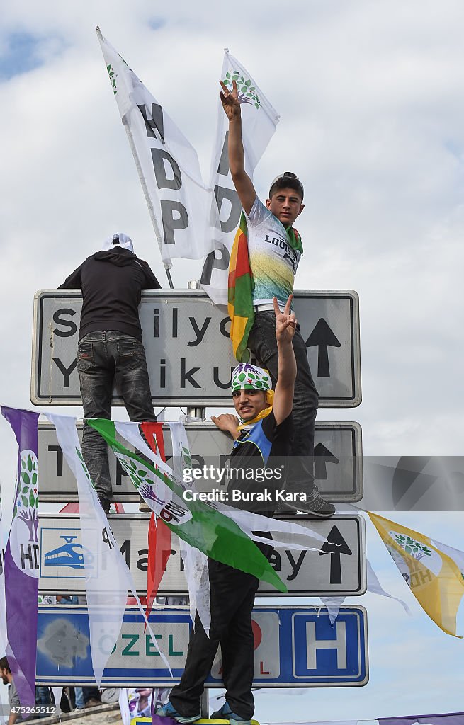 Political Parties Hold Rallies Ahead Of Turkish Parliamentary Election