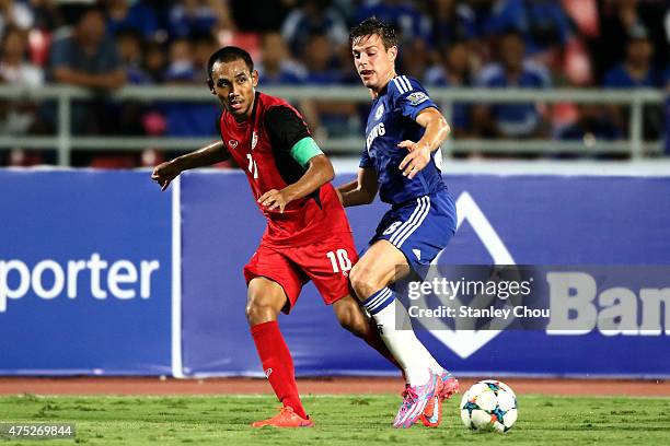 Dominic Solanke of Chelsea in action during the international friendly match between Thailand All-Stars and Chelsea FC at Rajamangala Stadium on May...