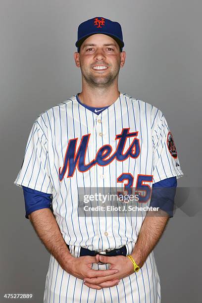 Dillon Gee of the New York Mets poses during Photo Day on Wednesday, February 26, 2014 at Tradition Field in Port St. Lucie, Florida.