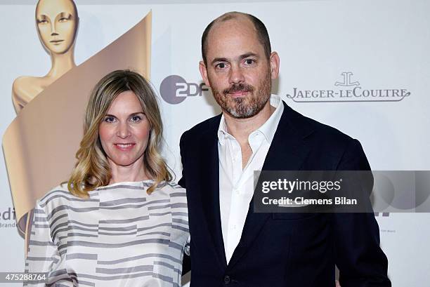 Nele Mueller-Stoefen and Ivo Pietzcker attend the nominee dinner for the German Film Award 2015 Lola at on May 30, 2015 in Berlin, Germany.