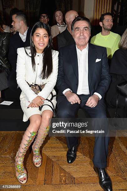 Balmain president Alain Hivelin attends the Balmain show as part of the Paris Fashion Week Womenswear Fall/Winter 2014-2015 on February 27, 2014 in...