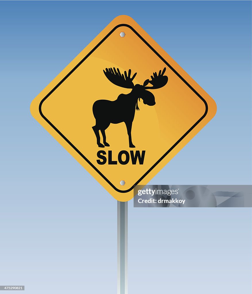 Moose And Sign High-Res Vector Graphic - Getty Images