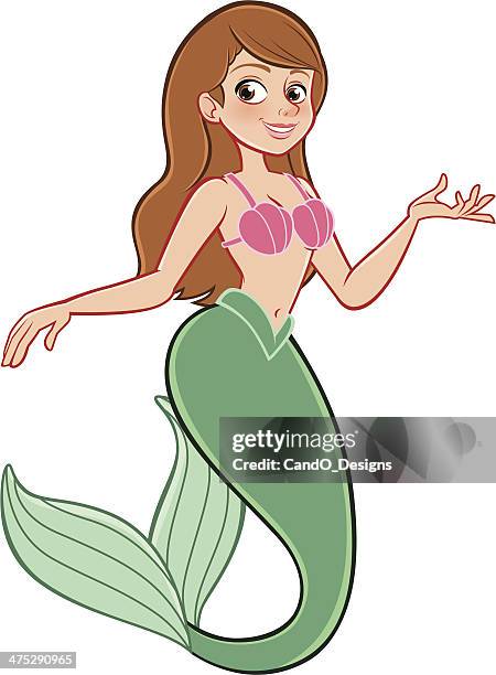 mermaid - presenting - fantasy mermaid stock illustrations