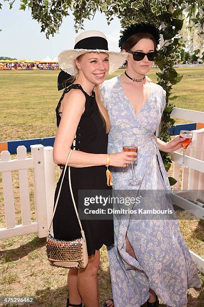Guests attend the Eighth-Annual Veuve Clicquot Polo Classic at Liberty State Park on May 30, 2015 in Jersey City, New Jersey.