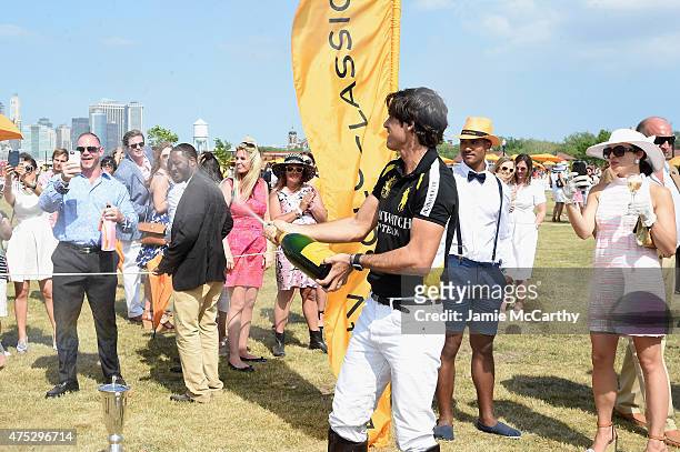 Nacho Figueras attends the Eighth-Annual Veuve Clicquot Polo Classic at Liberty State Park on May 30, 2015 in Jersey City, New Jersey.