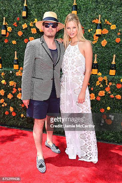 Guests attend the Eighth-Annual Veuve Clicquot Polo Classic at Liberty State Park on May 30, 2015 in Jersey City, New Jersey.