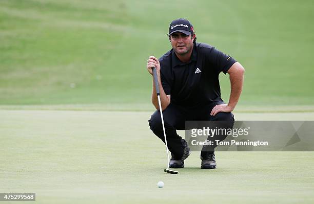 Steven Bowditch of Australia waits on the first green during Round Three of the AT&T Byron Nelson at the TPC Four Seasons Resort Las Colinas on May...