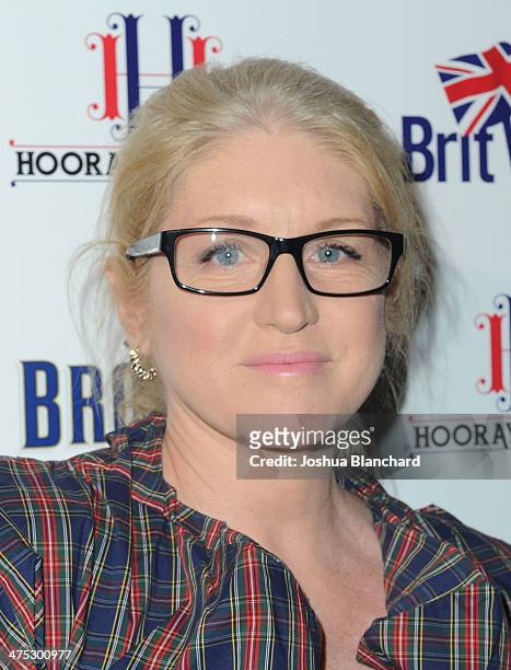 Birgit Cunningham arrives at BritWeek Oscar Party Celebrating Past, Present And Future Oscar Winners at Hooray Henry's on February 26, 2014 in West...