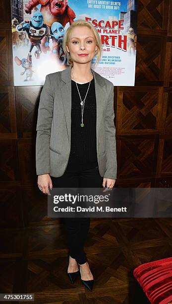 Myanna Buring attends a VIP screening of Harvey Weinstein's "Escape From Planet Earth" at The W Hotel on February 27, 2014 in London, England.