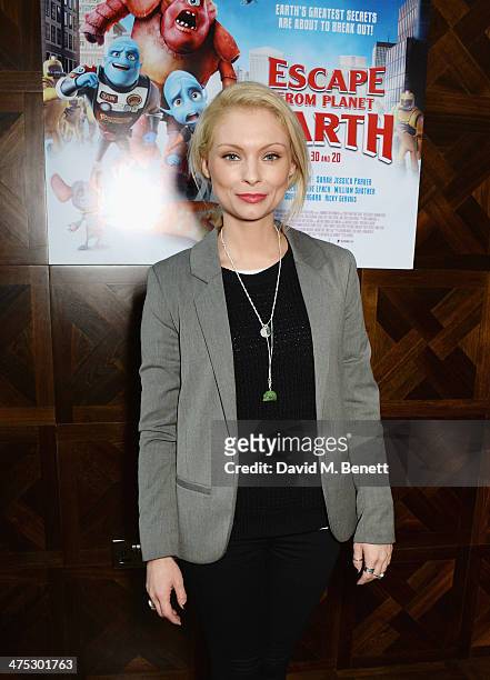 Myanna Buring attends a VIP screening of Harvey Weinstein's "Escape From Planet Earth" at The W Hotel on February 27, 2014 in London, England.