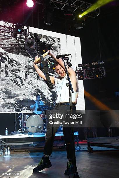 Jack Antonoff of Bleachers performs during the 2015 Sweetlife Festival at Merriweather Post Pavillion on May 30, 2015 in Columbia, Maryland.