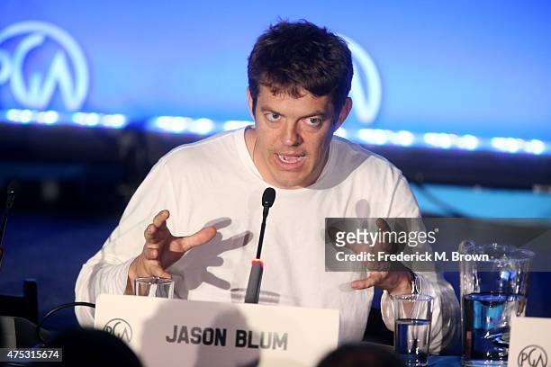 Founder/CEO of Blumhouse Productions Jason Blum speaks at the 7th Annual Produced By Conference at Paramount Studios on May 30, 2015 in Hollywood,...