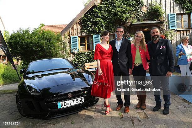 Sonja Lechner , Willi Bonke , Franziska Fugger - Babenhausen, Artist Mauro Bergonzoli during the Mauro Bergonzoli Country Life Studio Opening on May...