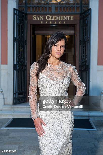 Michelle Rodriguez attends the Art Biennale Party hosted by Mr. Emir Uyar on May 30, 2015 at the St Regis Venice San Clemente Palace in Venice, Italy.