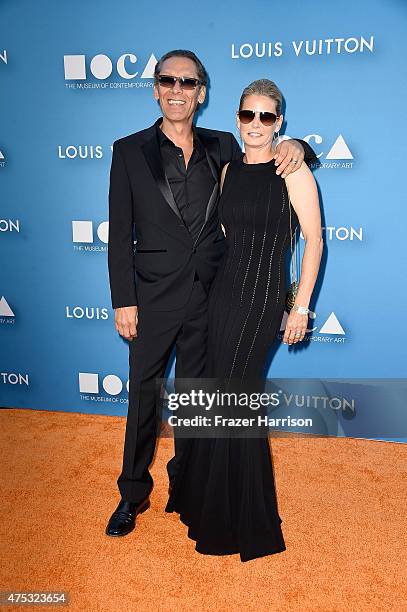 Musician Alex Van Halen and Stine Van Halen attend the 2015 MOCA Gala presented by Louis Vuitton at The Geffen Contemporary at MOCA on May 30, 2015...