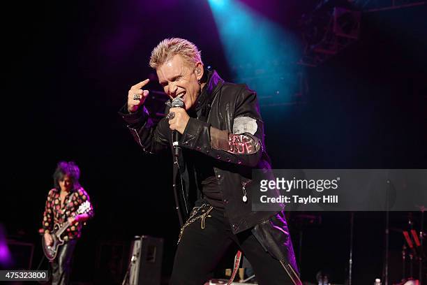 Billy Idol performs during the 2015 Sweetlife Festival at Merriweather Post Pavillion on May 30, 2015 in Columbia, Maryland.