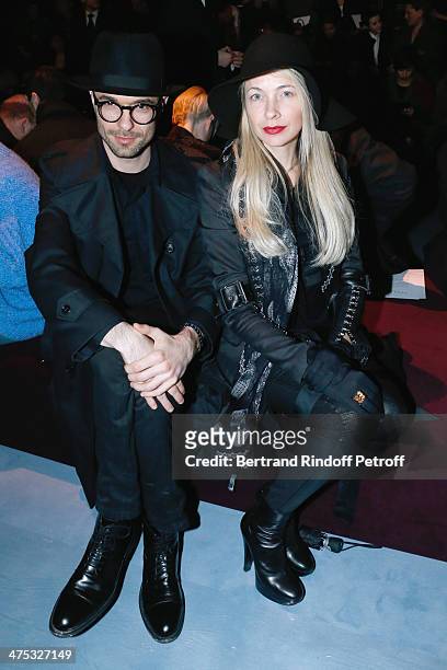 Melonie Hennessy Foster and Rewatiers attend the Nina Ricci show as part of the Paris Fashion Week Womenswear Fall/Winter 2014-2015 on February 27,...