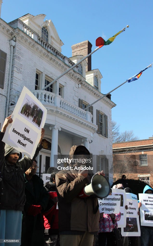 Violence against Myanmarese Muslims protested in US