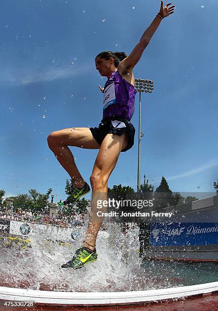 Roberto Alaiz of Spain competes in the 3000m steeplchase during day 2 of the IAAF Diamond League Prefontaine Classic at Hayward Field on May 30, 2015...