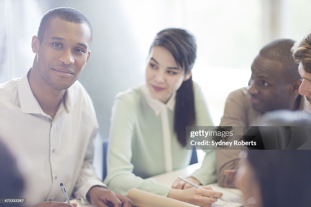 Business people having meeting in conference room