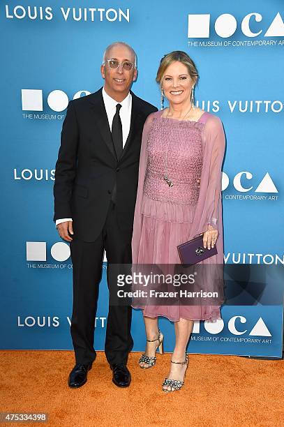 Producer Maria Arena Bell and President of Bell-Phillip Television Productions Inc. William Bell Jr. Attend the 2015 MOCA Gala presented by Louis...
