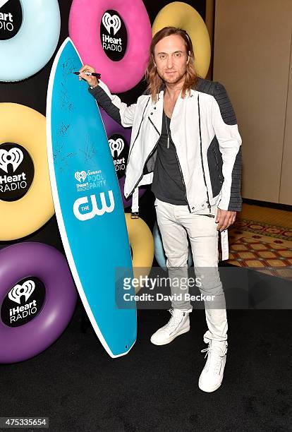 David Guetta attends The iHeartRadio Summer Pool Party at Caesars Palace on May 30, 2015 in Las Vegas, Nevada.