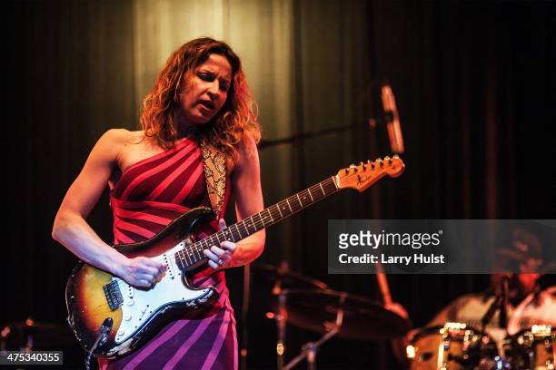 Ana Popovic performing at the El Jebel Event Center in Denver, Colorado on February 22, 2014.