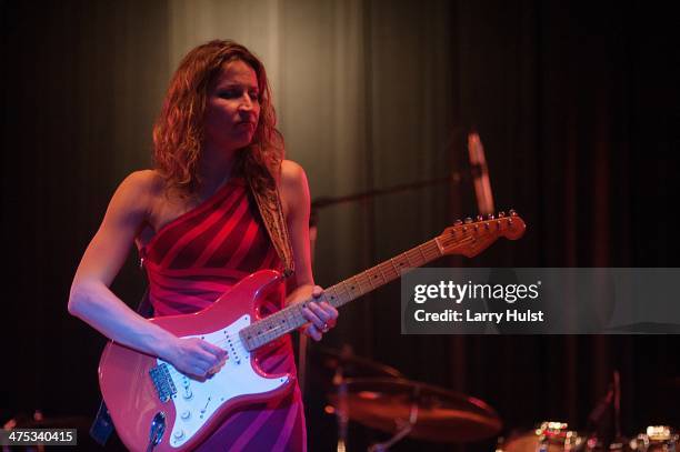 Ana Popovic performing at the El Jebel Event Center in Denver, Colorado on February 22, 2014.