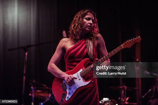 Ana Popovic performing at the El Jebel Event Center in Denver, Colorado on February 22, 2014.