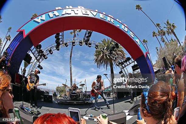 Musician Kip Moore performs during Whatever, USA on May 30, 2015 in Catalina Island, California. Bud Light invited 1,000 consumers to Whatever, USA...