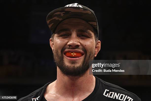 Carlos Condit of the United States looks on prior to his welterweight UFC bout againstThiago Alves of Brazil during the UFC Fight Night event at...